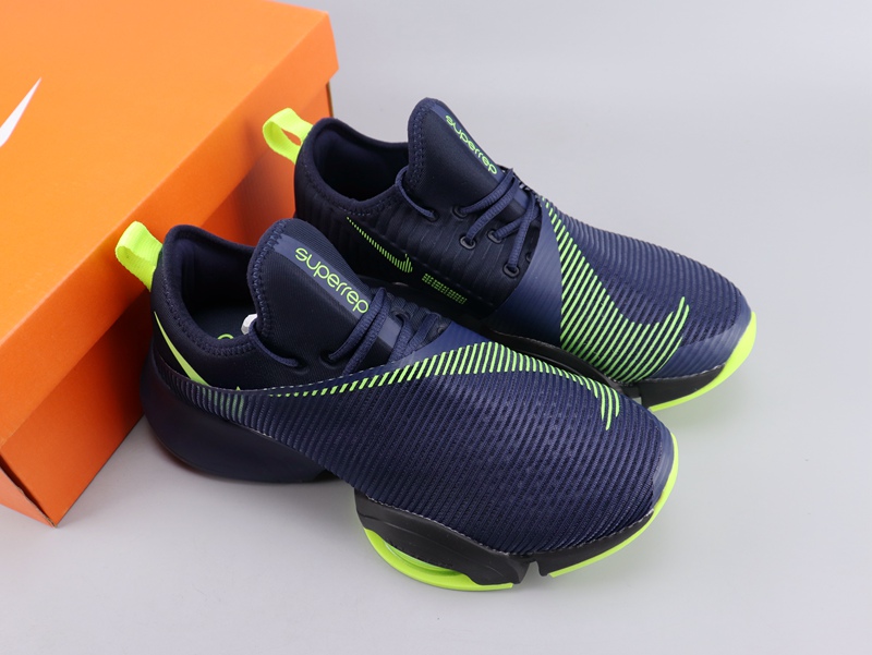 Nike Air Zoom Superrep Navy Blue Green Shoes - Click Image to Close